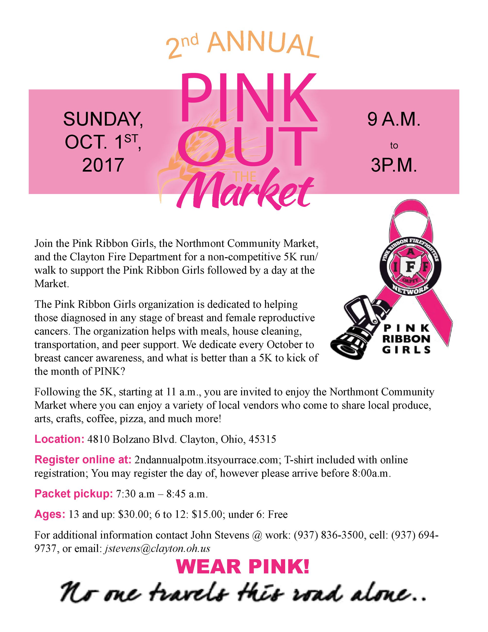 Pink Out the Market Flyer