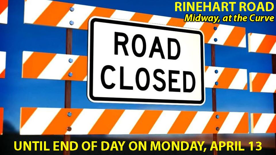 road closed - rinehart